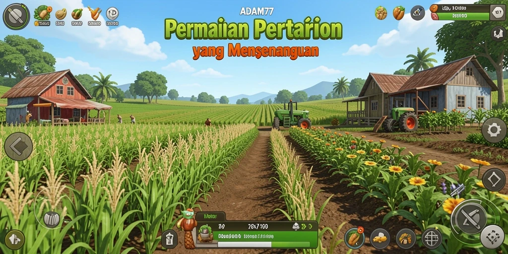 Gameplay menarik dari ADAM77 dengan aktivitas bertani.