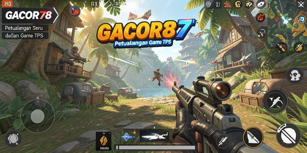Screenshot gameplay GACOR78 menunjukkan karakter dalam aksi seru.