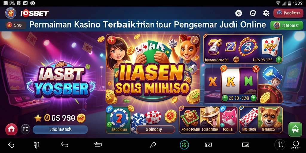 Screenshot utama IOSBET menampilkan gameplay Kasino yang seru dan menarik.