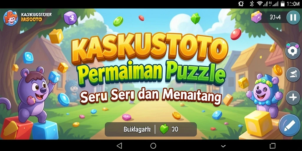 Screenshot gameplay KASKUSTOTO dengan tantangan puzzle yang menarik.