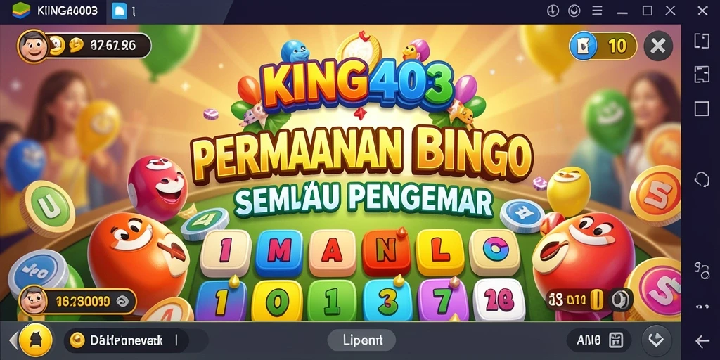 Tampilan gameplay Bingo yang seru dan interaktif di KING403.