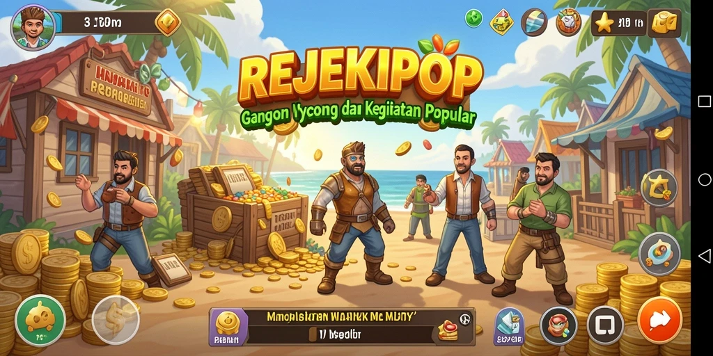 Tangkapan layar gameplay <strong>REJEKIPOP</strong> menampilkan keseruan dalam mengelola bisnis Tycoon.