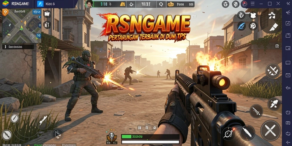 Screenshot gameplay RSNGAME yang menampilkan aksi seru saat bertempur.