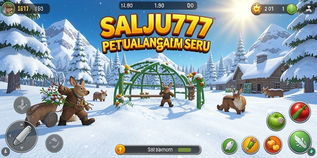 Screenshot utama SALJU777 menunjukkan pengalaman bermain berbasis Farming.